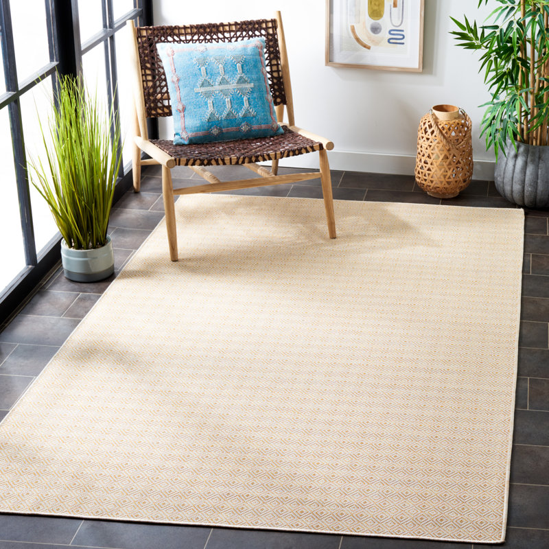 Hardrigg Performance Geometric Indoor/Outdoor Area Rug, Rectangle 8' x 10'