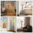 Kahani 66.14'' Farmhouse Boho Rattan Tray Table Floor Lamp with 1 Bulb Included