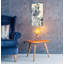  «Big Blue Marble 2» par Alicia Longley, art mural en verre acrylique, 12 po x 24 po