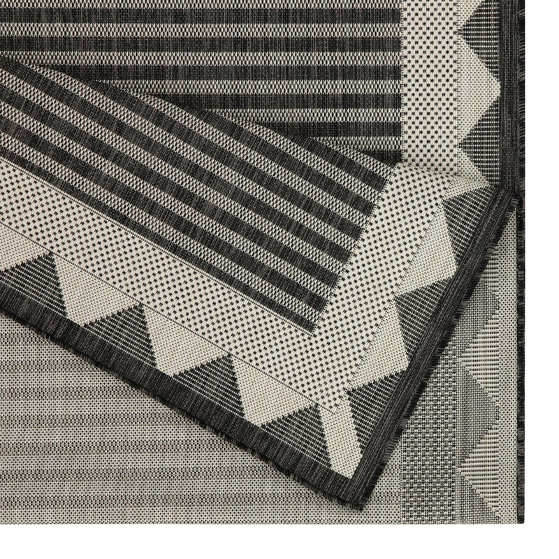 Sunshine Collection Area Rug - 7 Ft. 10 In. X 3 Anthracite Polypropylene, For Indoor And Outdoor, Stain , & Pet Gchar2014 Indoor/outdoor Use, Affectionate