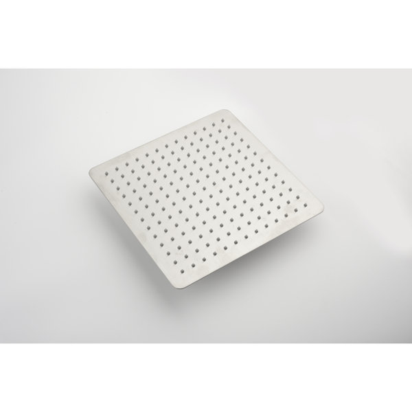 HEIMAO 16 Inch Square Rain Shower Head Brushed Nickel 304 Stainless ...