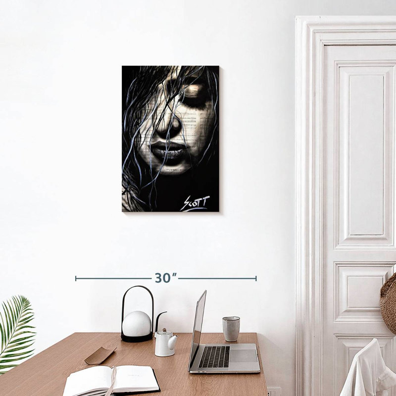 Leisha The Dark, 24" H x 16" W