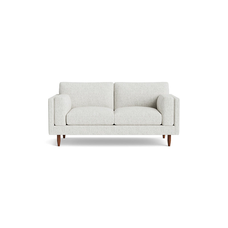 Skinny Fat Loveseat (70"), Performance Weave - Snow