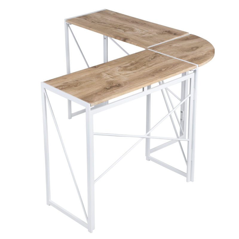 Kul L-Shape Desk, Oak/White