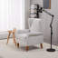 Ensemble de fauteuil et table basse avec pieds en bois robustes-2005736783
