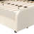 Queen Size Upholstered Grounded Bed, Mother & Child Bed With Bedside Desk And Little Round Stool-1379565007-1379565001