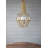 Open Frame Design 4 Light Metal Chandelier With Adjustable Chain