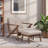 Kiger Mid-Century Modern Wood Tufted Lounge Chair And Ottoman Set