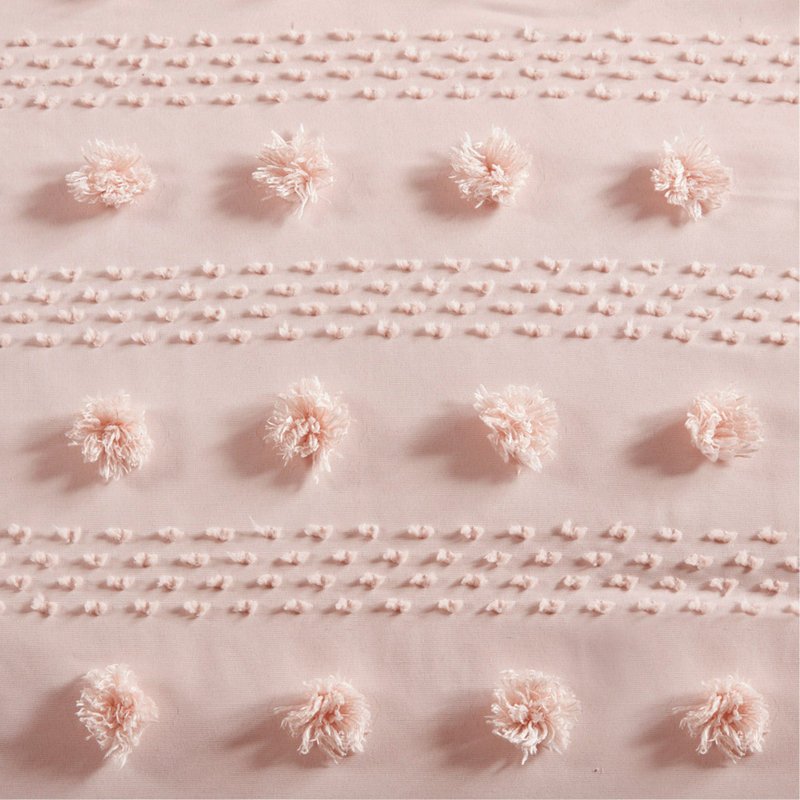Ensemble d'édredon simple / simple TG, Édredon simple / très long simple + 2 taies déc, Rose