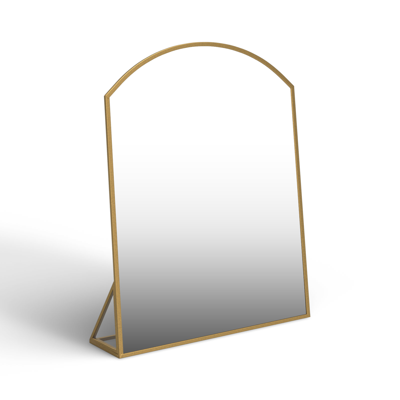 Pemberley Arched Metal Framed Standing Mirror