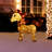 White Mesh Light-Up Unicorn with Pink Mane and Tail