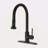Stainless Steel Pull Down Kitchen Faucet With Soap Dispenser-118350767