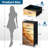 4 Drawer Dresser for Bedroom, Narrow Chest of Drawers, Wooden Top and Study Iron Frame 18"x37.5"-(WxH)