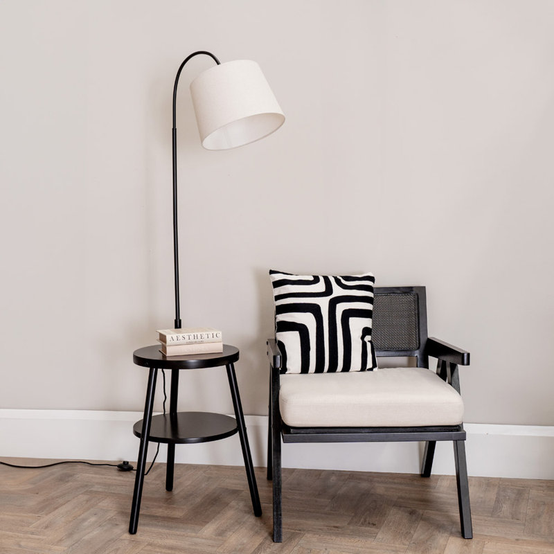 Lompico 167cm Traditional Floor Lamp, Black