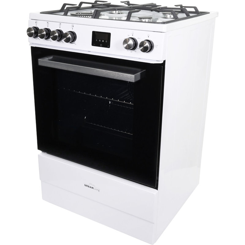 Urban Living 24-in. 4 Element Freestanding Range, Natural Gas, White
