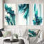 «Tropical Turquoise Joyfulness», 3 pièces sur toile-218035741-218035742