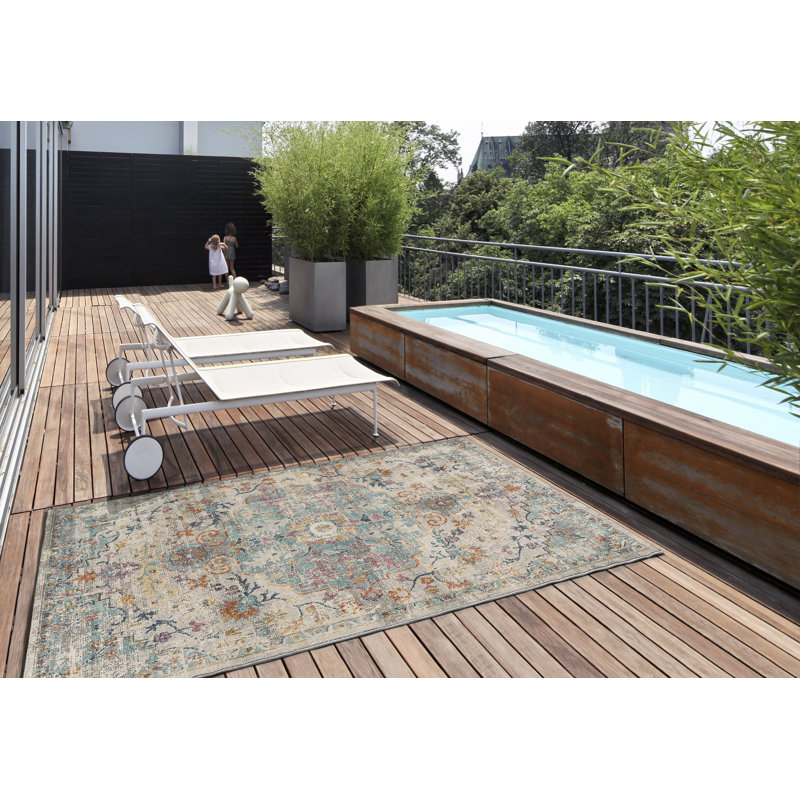 Craiginorne Moroccan Indoor / Outdoor Area Rug, Rectangle 160 x 230cm