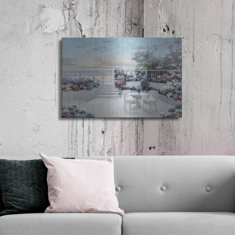 "Fleurs et dentelle" par Diane Romanello, H 24 po x l 36 po