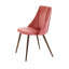 Chaise d'appoint rembourrée en velours Shiley