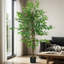Artificial ficus tree with weighted plant pot
