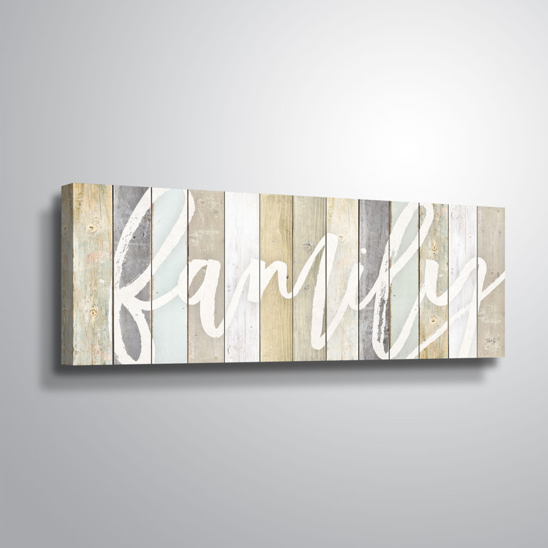 « family », art textuel sur toile, Toile tendue