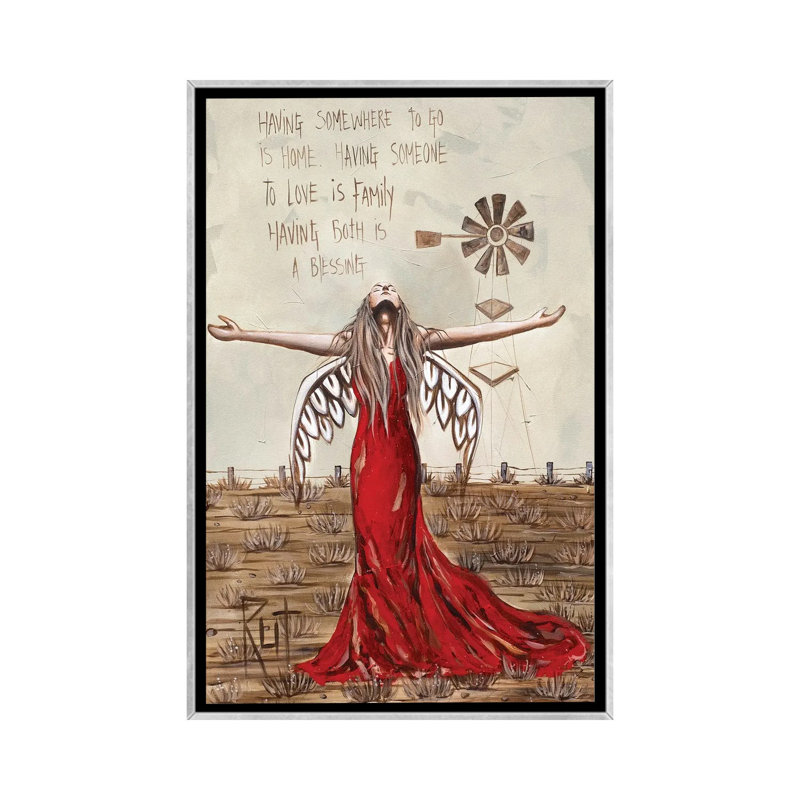 « Have somewhere to Go » par rut art Creations-impression, H 18 po x l 26 po x P 1,5 po, Toile avec cadre argenté