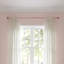 Tringle à rideaux simple réglable en métal Galure, rose-521823807
