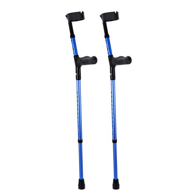 Forearm Crutches Aluminum Walking Crutches with Adjustable Height & Cuffs