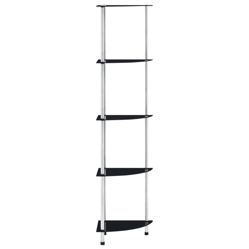 Sisco 30cm W Metal Shelving Unit, Black