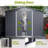 8X6 FT Outdoor Tool Storage Shed With Metal Foundation & Lockable Doors,  All Weather Metal Sheds-118091600-118091598