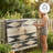 Outdoor Rug Plastic Straw Rug Waterproof Patio Joezette Natural & Black-1004998338