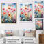 Impression sur toile florale multicolore «Dandelion Représentation I»-811859597-811859584