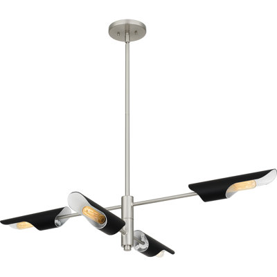 Gowanda 4-Light Brushed Nickel Island Light