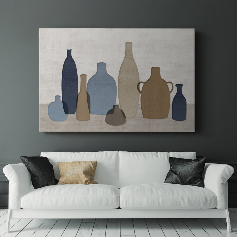 Récipients modernes - Cavas enveloppés de galerie, H 24 po x l 36 po