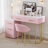 Makeup Vanity Desk Set With 5 Drawers And Chair-2047922902