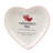 Valentine's Day Set of 4 Heart Shaped Tid Bit Plates