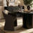 4 - Person Dining Table Sets With Solid Wood Round Table & 4 Upholstered Waterproof Chairs-71463715-71463708