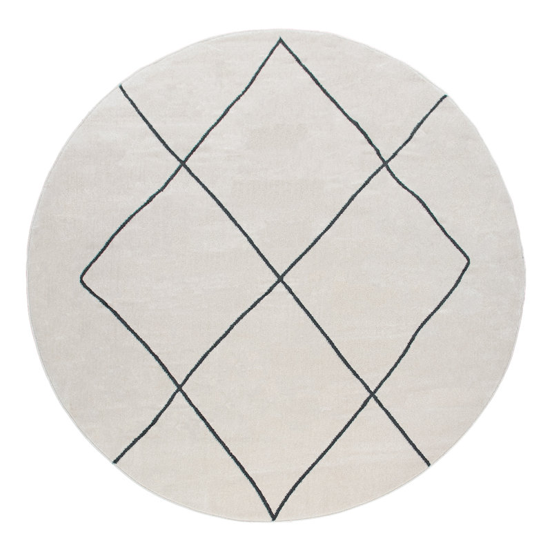 Manlius Moroccan Area Rug, Round 200cm