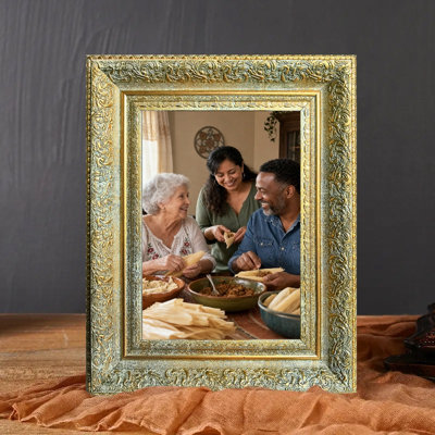 Antique Gold 1PC Everyday Picture Frame for 5" x 7" Photos and Memory Display