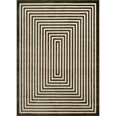 Monaco Series Abrstract Black/Gray/Ivory/Beige Area Rug