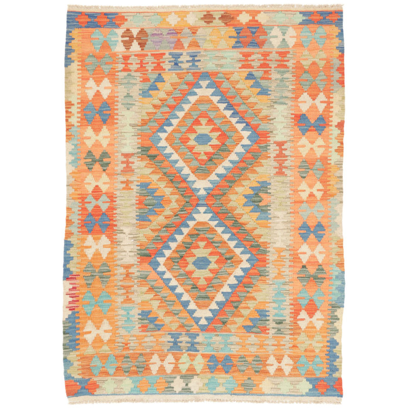Southwestern Wool Hand Woven 108cm X 149cm Area Rug