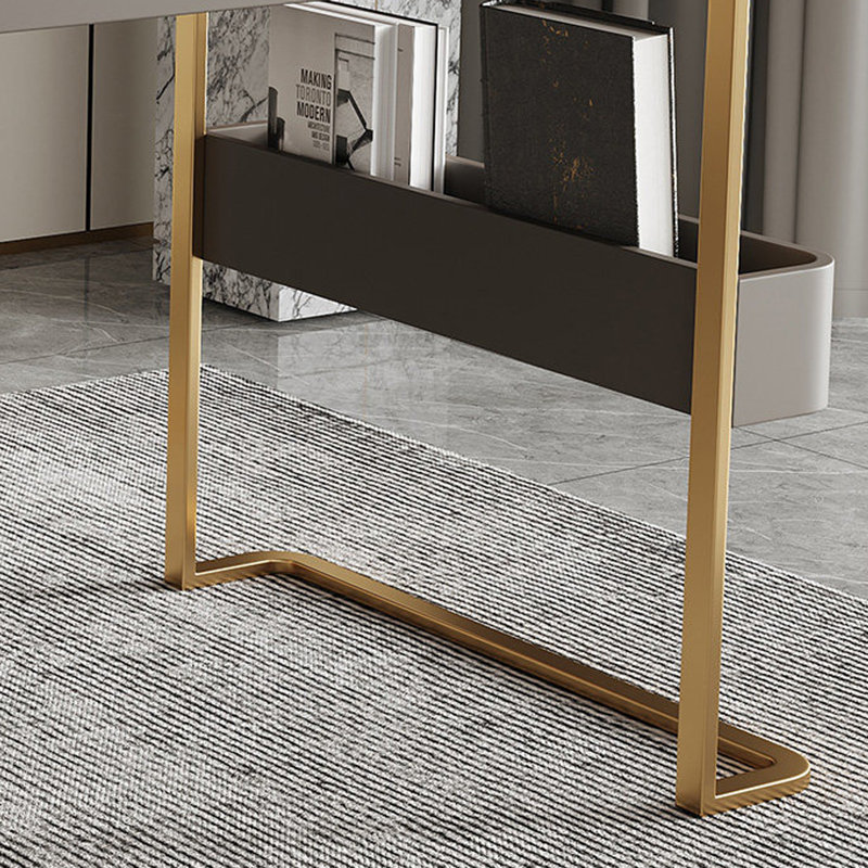 Bureau italien de luxe moderne italien, H 29,53 po x l 62,99 po x P 27,56 po