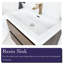 Meuble-lavabo mural simple 30 po avec plateau en résine Tarini-1855220075-1855220074