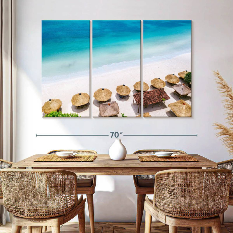 Gillard Straw Beach Huts, 48" H x 74" W