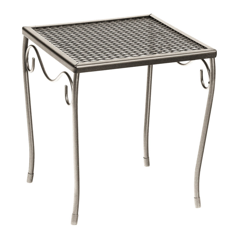 Briarwood Outdoor Square Side Table, Chestnut Brown, 12.5" W x 12.5" L x 13.7" H