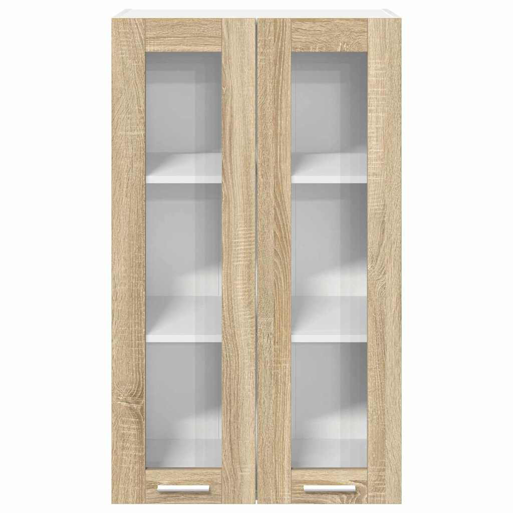 Vidaxl Hanging Cabinet With Storage Riga Artisan Oak 60 X 31 X 100 Cm