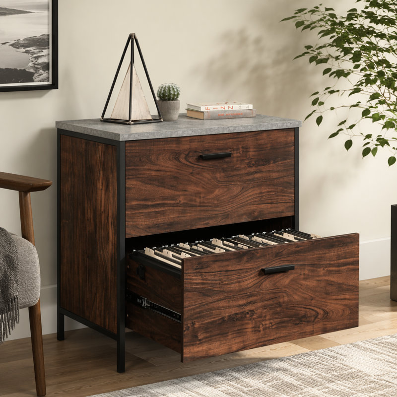 Lateral File, Dark Walnut finish