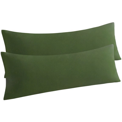 Taie d'oreiller pour corps en microfibre, ensemble de taie d'oreiller douce avec fermeture à enveloppe