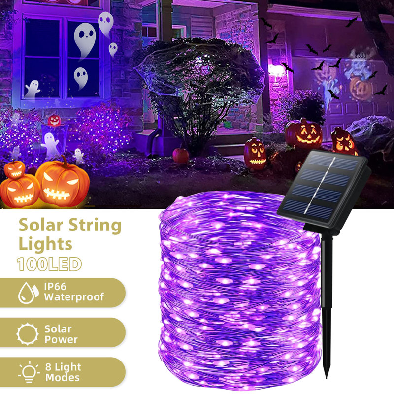 Kafi Indoor 1 - Bulb 5.07'' Solar Powered LED String Lights String Light