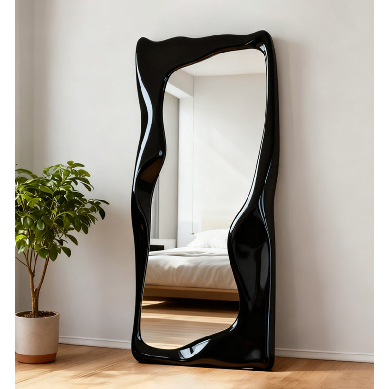 Miroir Nordic Unique, 70.87" H x 31.5" W, Black